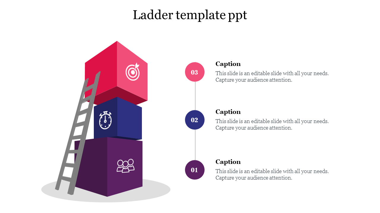 Ladder template ppt 